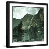 United States (California), the El Capitan Moutain in the Yosemite Valley-Leon, Levy et Fils-Framed Photographic Print