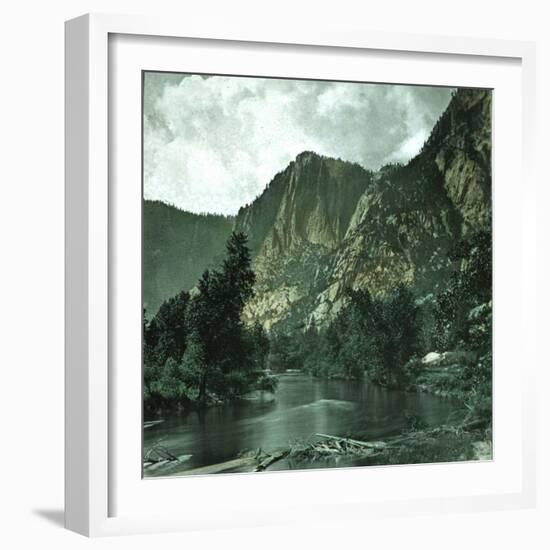 United States (California), the El Capitan Moutain in the Yosemite Valley-Leon, Levy et Fils-Framed Photographic Print