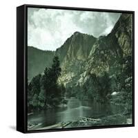 United States (California), the El Capitan Moutain in the Yosemite Valley-Leon, Levy et Fils-Framed Stretched Canvas