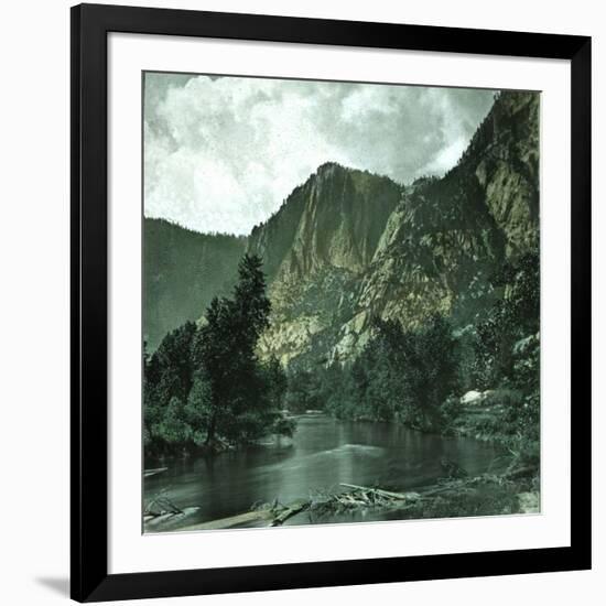 United States (California), the El Capitan Moutain in the Yosemite Valley-Leon, Levy et Fils-Framed Photographic Print