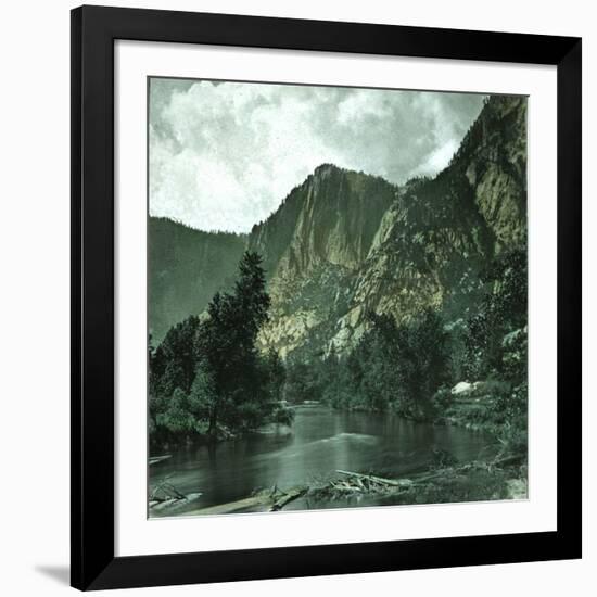 United States (California), the El Capitan Moutain in the Yosemite Valley-Leon, Levy et Fils-Framed Photographic Print