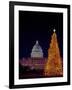 United States Capitol Building - Christmas Tree-Carol Highsmith-Framed Photo