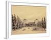 United States Capitol from Pennsylvania Avenue, circa 1814-Benjamin Henry Latrobe-Framed Giclee Print