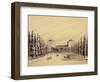 United States Capitol from Pennsylvania Avenue, circa 1814-Benjamin Henry Latrobe-Framed Giclee Print