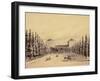 United States Capitol from Pennsylvania Avenue, circa 1814-Benjamin Henry Latrobe-Framed Giclee Print