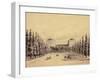 United States Capitol from Pennsylvania Avenue, circa 1814-Benjamin Henry Latrobe-Framed Giclee Print