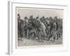 United States Cavalrymen Mounting During the Fighting Against Native Americans-Frederic Sackrider Remington-Framed Art Print