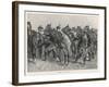 United States Cavalrymen Mounting During the Fighting Against Native Americans-Frederic Sackrider Remington-Framed Art Print