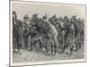 United States Cavalrymen Mounting During the Fighting Against Native Americans-Frederic Sackrider Remington-Mounted Art Print