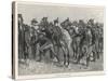 United States Cavalrymen Mounting During the Fighting Against Native Americans-Frederic Sackrider Remington-Stretched Canvas