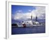 United States Coast Guard Cutter Rush Docked in Pearl Harbor, Hawaii-Stocktrek Images-Framed Photographic Print