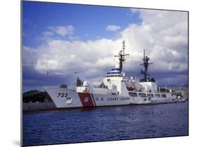 United States Coast Guard Cutter Rush Docked in Pearl Harbor, Hawaii-Stocktrek Images-Mounted Photographic Print