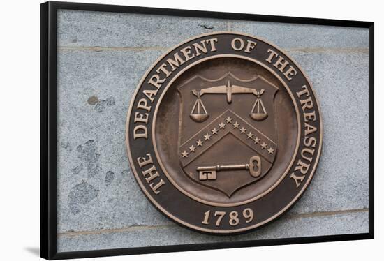 United States Department of Treasury Seal Photo Print Poster-null-Framed Poster