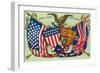 United States, Great Britain, Flags and Seals-null-Framed Art Print