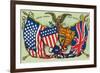 United States, Great Britain, Flags and Seals-null-Framed Premium Giclee Print