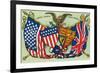 United States, Great Britain, Flags and Seals-null-Framed Premium Giclee Print