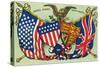 United States, Great Britain, Flags and Seals-null-Stretched Canvas