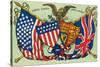 United States, Great Britain, Flags and Seals-null-Stretched Canvas