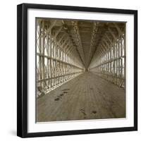 United States, Inside of the Suspension Bridge over the Niagara River-Leon, Levy et Fils-Framed Photographic Print