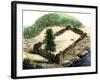 United States, Kansas: Fort Boone Enclosures of the Village Oblong, 250 X 150 Feet, along the River-null-Framed Giclee Print