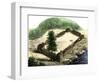 United States, Kansas: Fort Boone Enclosures of the Village Oblong, 250 X 150 Feet, along the River-null-Framed Giclee Print