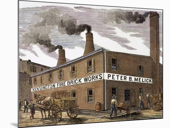 United States. Kensington Fire Brick Works-null-Mounted Giclee Print