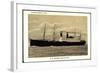 United States Lines, Dampfschiff George Washington-null-Framed Giclee Print