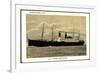 United States Lines, Dampfschiff George Washington-null-Framed Giclee Print