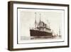 United States Lines, S.S. Cleveland, Dampfschiff-null-Framed Giclee Print