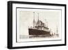 United States Lines, S.S. Cleveland, Dampfschiff-null-Framed Giclee Print