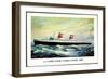 United States Lines, S.S. United States, Liner-null-Framed Giclee Print