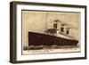 United States Lines, Usl, Dampfschiff S.S. Leviathan-null-Framed Giclee Print