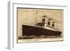 United States Lines, Usl, Dampfschiff S.S. Leviathan-null-Framed Giclee Print