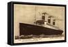 United States Lines, Usl, Dampfschiff S.S. Leviathan-null-Framed Stretched Canvas