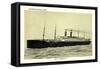 United States Lines, USL, S.S. America, Dampfschiff-null-Framed Stretched Canvas
