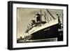 United States Lines, Usl, S.S. United States,Dampfer-null-Framed Giclee Print