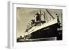 United States Lines, Usl, S.S. United States,Dampfer-null-Framed Giclee Print