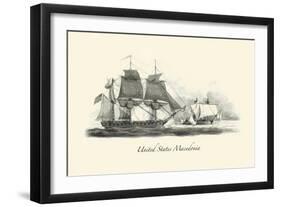 United States & Macedonian-Thomas Birch-Framed Art Print