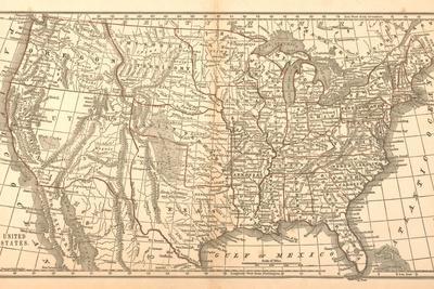 39 United States Map 1849 39 Giclee - United States Map 1849 U L Q1HQCFU0 