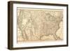 United States Map, 1849-null-Framed Giclee Print