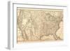 United States Map, 1849-null-Framed Giclee Print