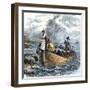 United States, Massachusetts: John Alden and Mary Chilton Debarking at Plymouth De Mayflower, Decem-null-Framed Giclee Print