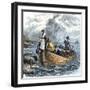 United States, Massachusetts: John Alden and Mary Chilton Debarking at Plymouth De Mayflower, Decem-null-Framed Giclee Print