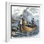 United States, Massachusetts: John Alden and Mary Chilton Debarking at Plymouth De Mayflower, Decem-null-Framed Giclee Print