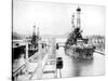 United States Men-Of-War Passing Through a Lock, Panama Canal, Panama, 1926-null-Stretched Canvas