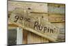 United States, Montana, Nye. Old 'Gone Ropin' Sign at Ranch (PR)-Jamie & Judy Wild-Mounted Photographic Print