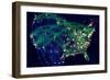 United States Network Map-NikoNomad-Framed Photographic Print
