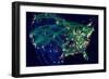 United States Network Map-NikoNomad-Framed Photographic Print