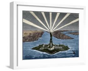 United States. New York. Statue of Liberty-null-Framed Giclee Print