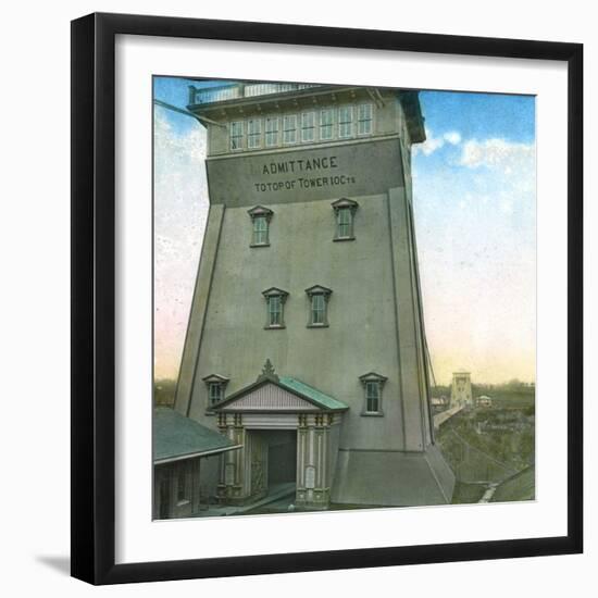 United States (Niagara - New York), the New Suspension Bridge-Leon, Levy et Fils-Framed Photographic Print